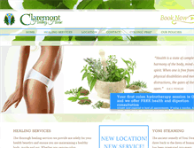 Tablet Screenshot of claremonthealinghouse.com